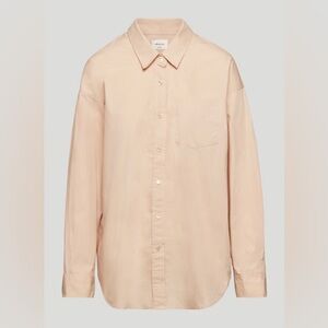 Wilfred Relaxed Poplin Shirt - Flax Beige